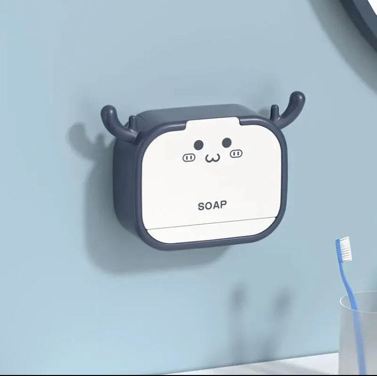 Cartoon Sticking Soap Box, Antler Drain Soap Box with Hook, Wall Mounted Soap Dish, Multipurpose Soap Organizer, Creative Bathroom Household Soap Box Storage Rack Cartoon Sticking Soap Box, Antler Drain Soap Box with Hook, Wall Mounted Soap Dish, Multipurpose Soap Organizer, Creative Bathroom Household Soap Box Storage Rack
